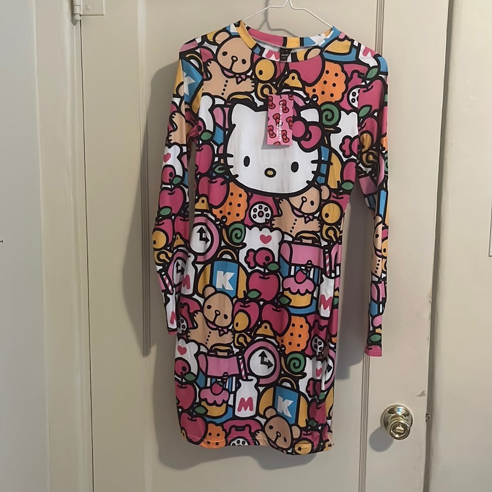 Long sleeve mini Hello Kitty dress